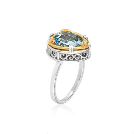 Anatoli Collection Blue Topaz Ring