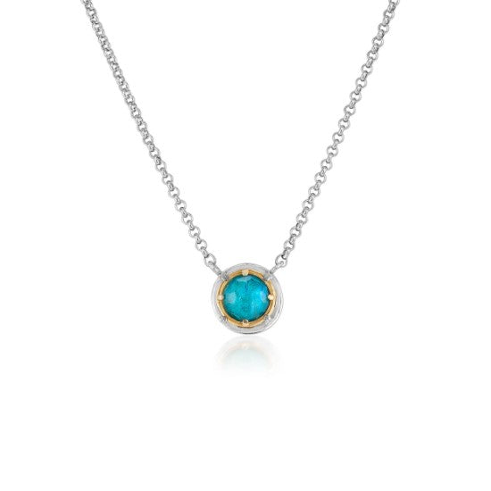 Anatoli Collection Round Chrysocolla Necklace (Med)