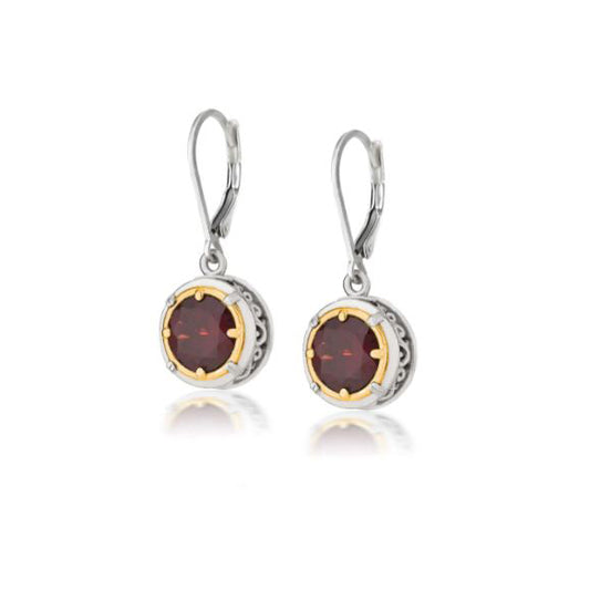 Anatoli Collection Garnet Earrings (med)