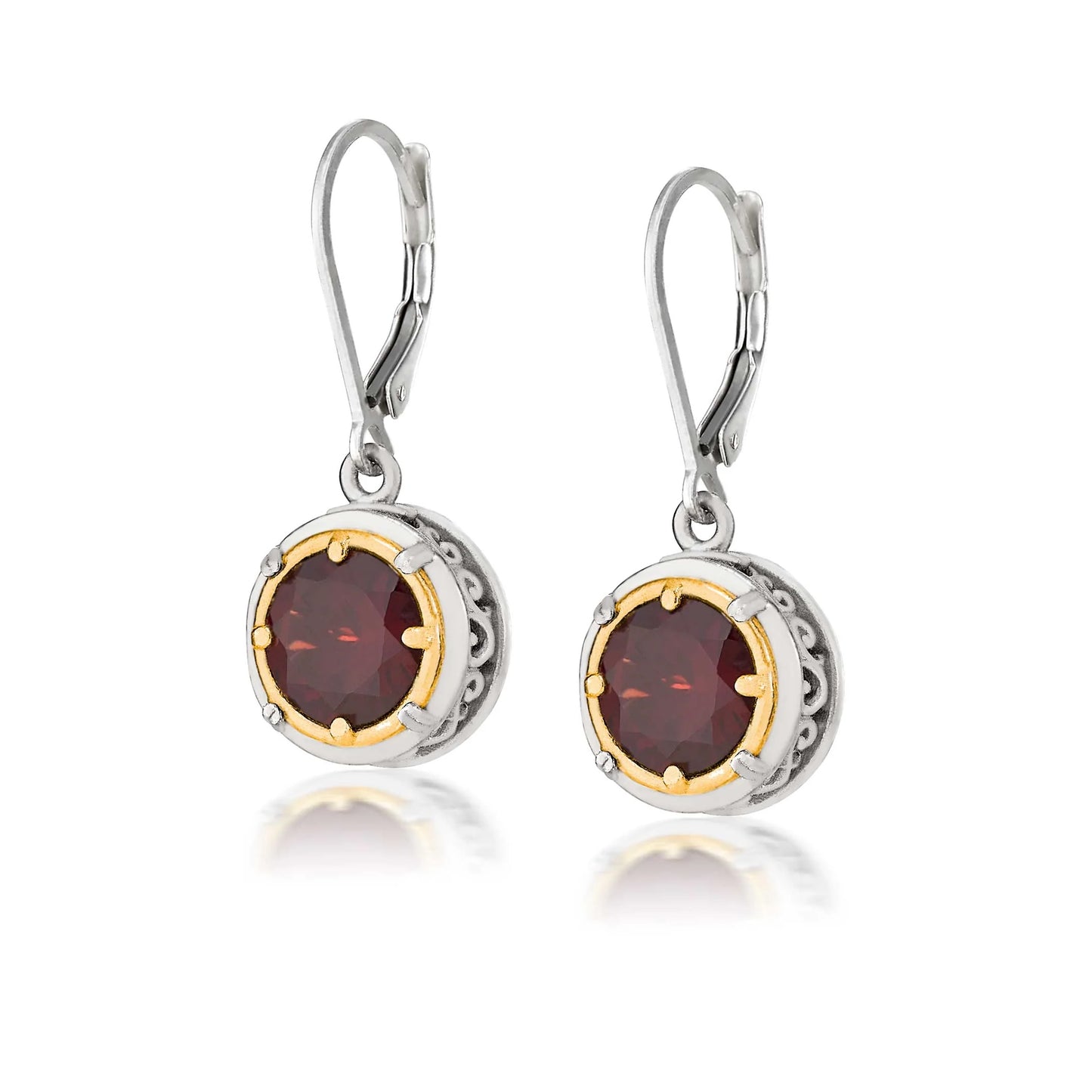 Anatoli Collection Garnet Earrings (med)