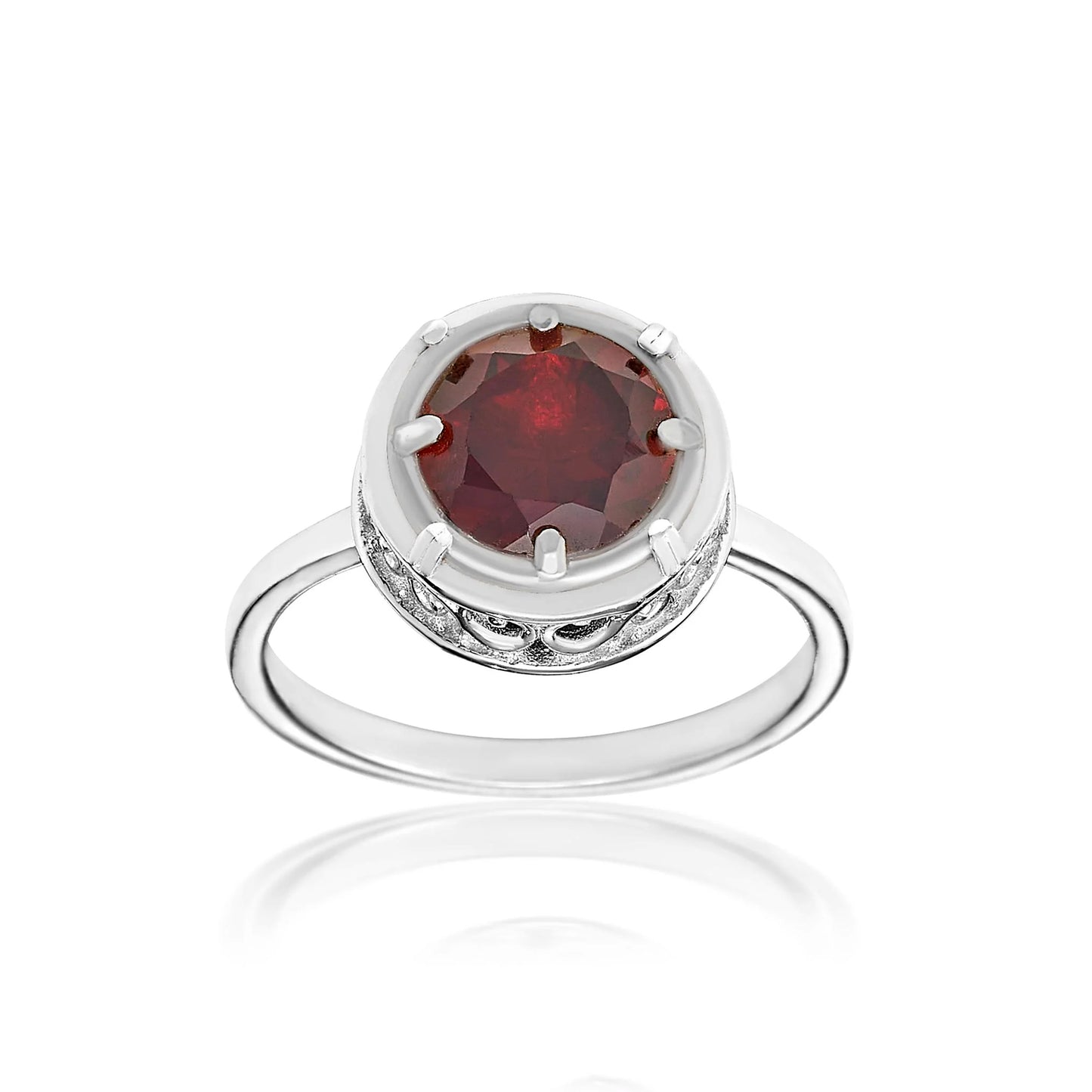 Anatoli Collection Garnet Ring (med)