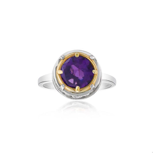 Anatoli Collection Sterling & Vermeil Amethyst Ring (med)