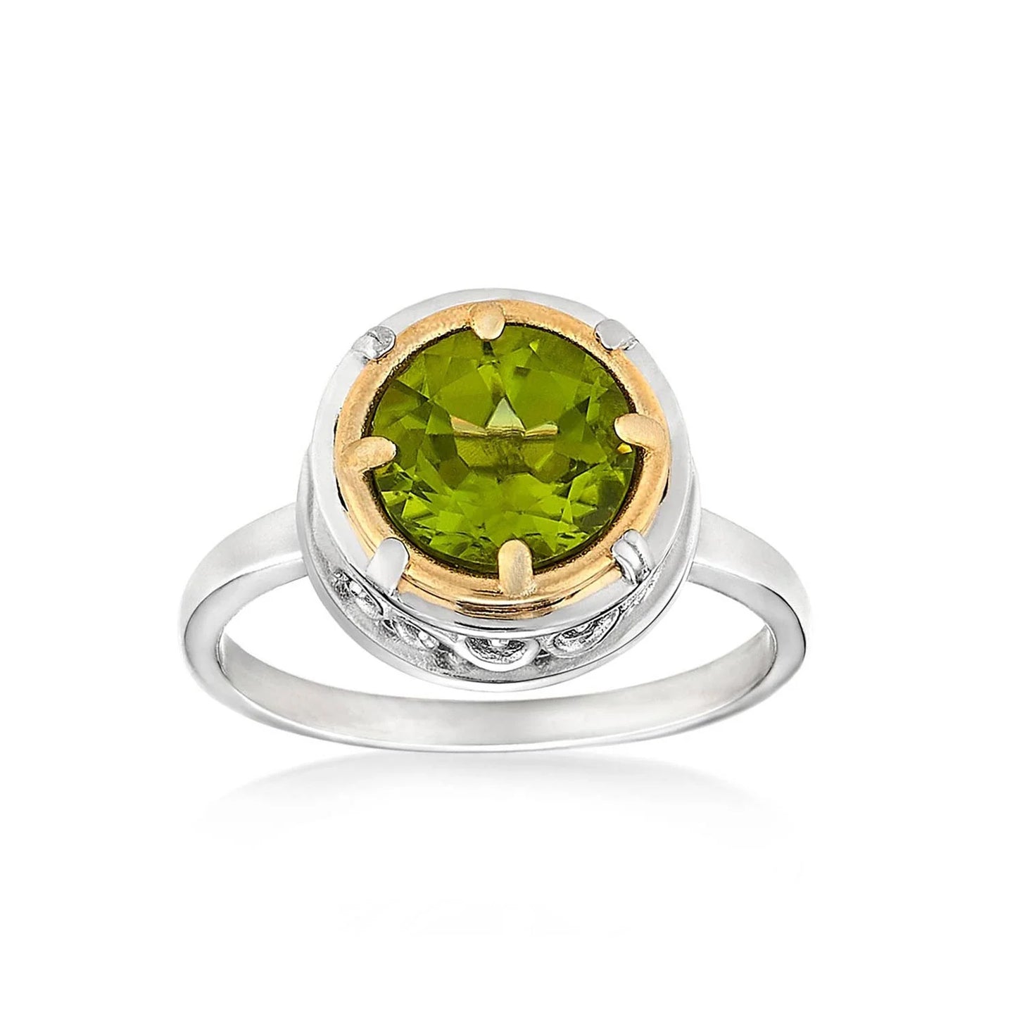 Anatoli Collection Sterling & Vermeil Peridot Ring (med)