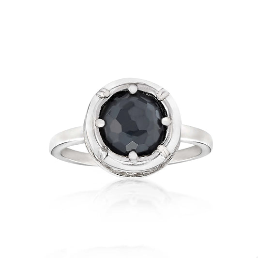 Anatoli Collection Hematite Ring (med)