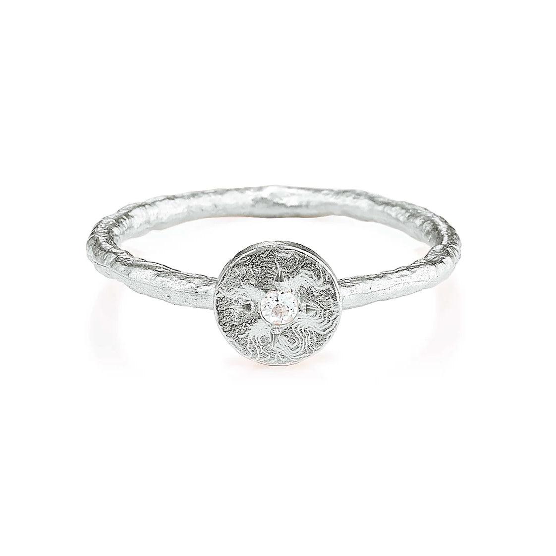 Anatoli Collection Petite White Sapphire Ring