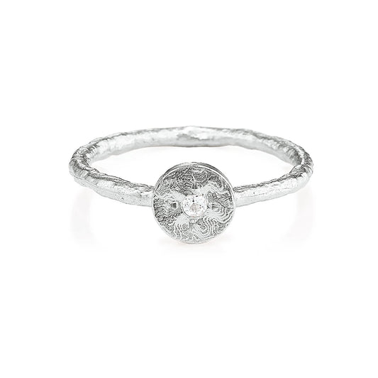 Anatoli Collection Petite White Sapphire Ring