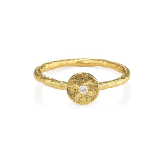 Anatoli Collection Petite White Sapphire Ring
