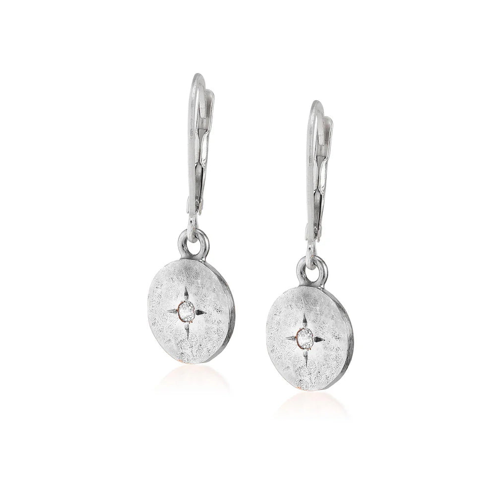 Anatoli Collection White Sapphire Earrings