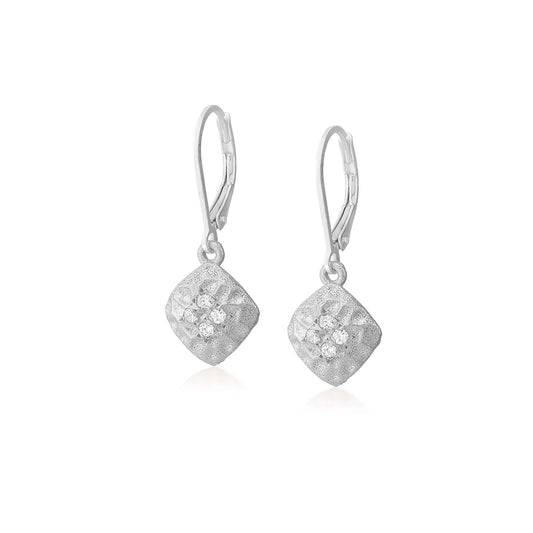 Anatoli Collection White Sapphire Earrings