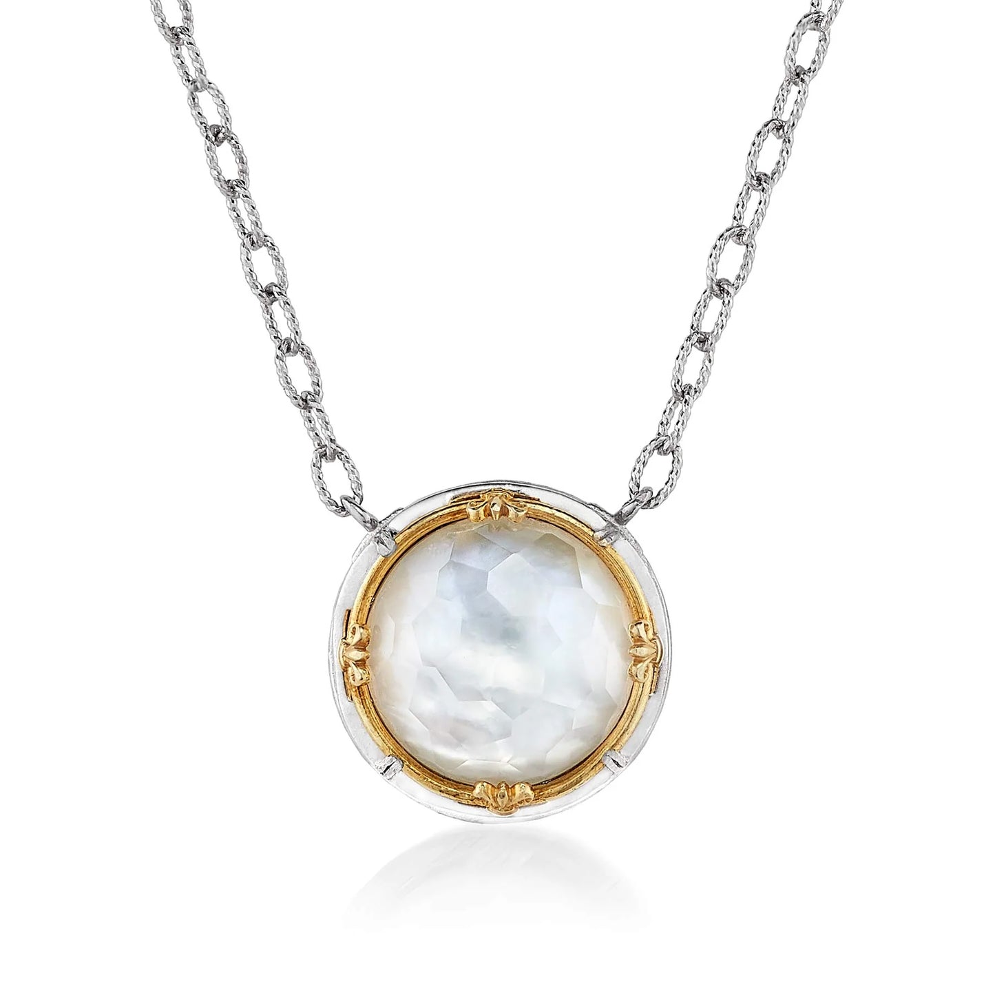 Anatoli Collection Mother of Pearl Round Pendant