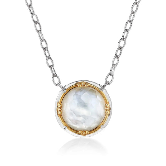 Anatoli Collection Mother of Pearl Round Pendant