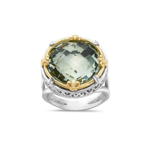 Anatoli Collection Green Amethyst Ring (lg)