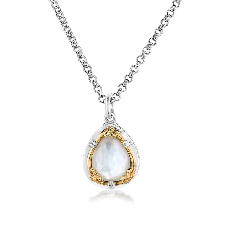 Anatoli Collection Mother of Pearl Teardrop Pendant (Sm)