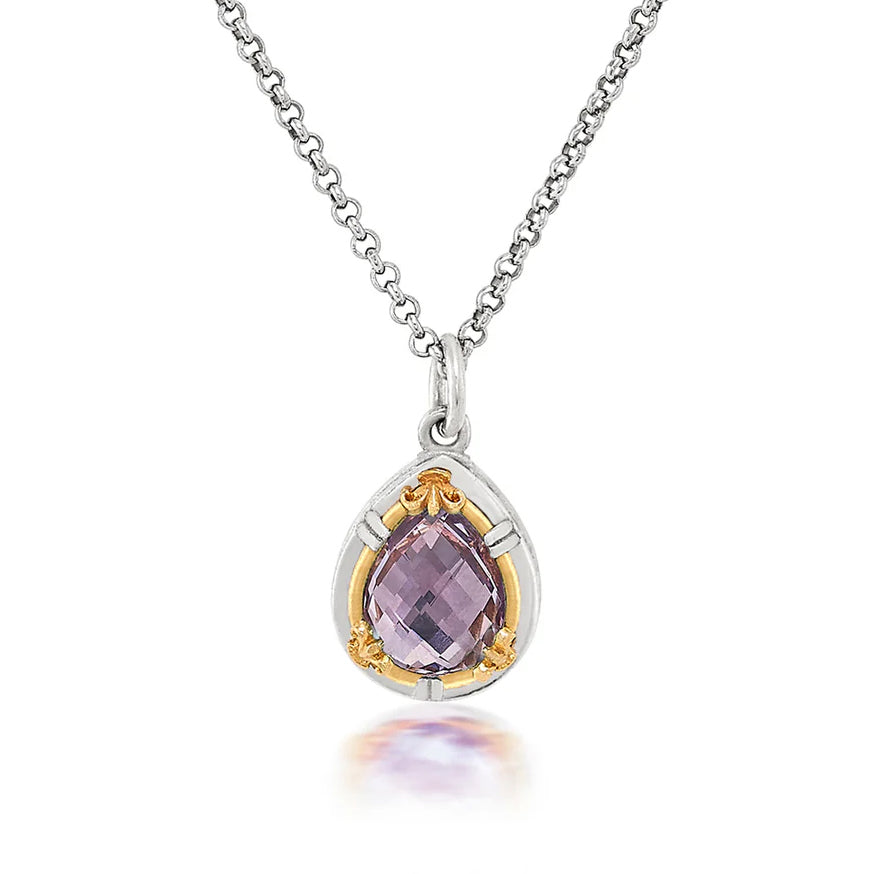 Anatoli Collection Lavender Amethyst Teardrop Pendant