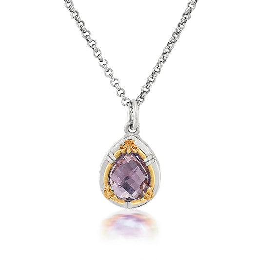 Anatoli Collection Lavender Amethyst Teardrop Pendant