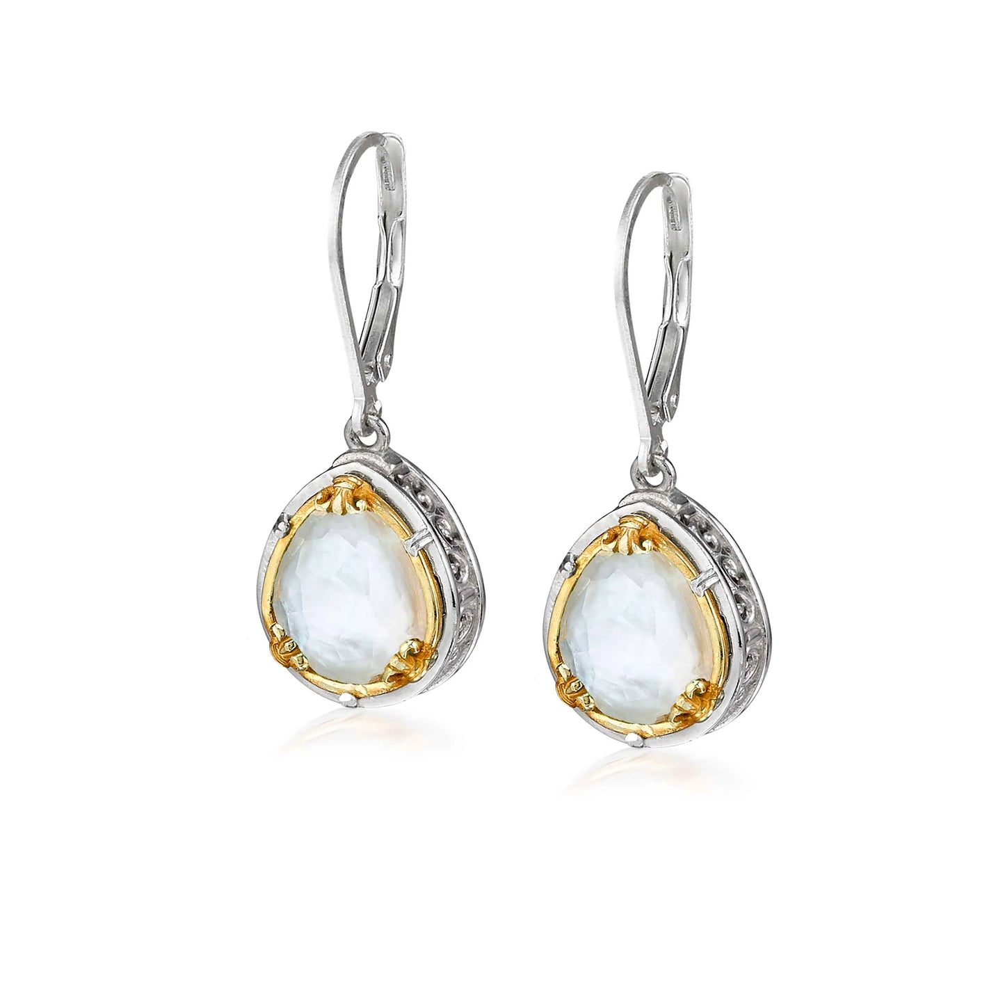 Anatoli Collection Teardrop Mother of Pearl Earrings