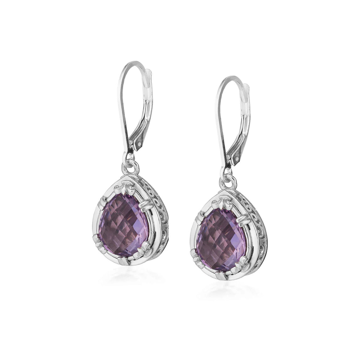 Anatoli Collection Lavender Amethyst Teardrop Earrings