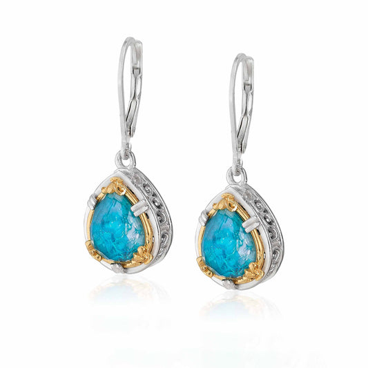 Anatoli Collection Chrysocolla Teardrop Earrings