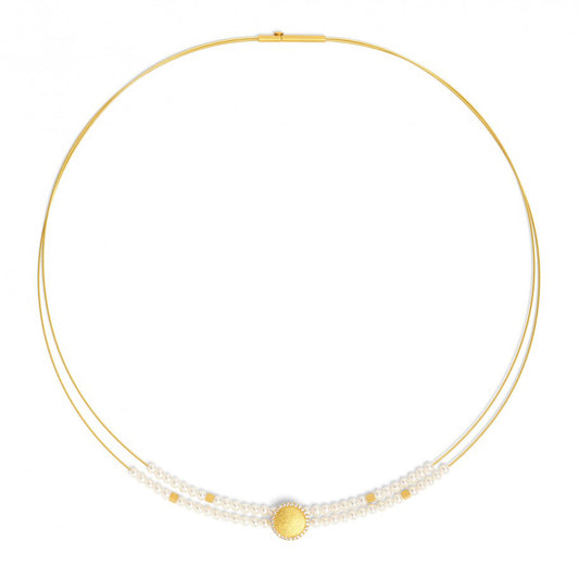 Bernd Wolf Collection "Suntini" Pearl & CZ Necklace