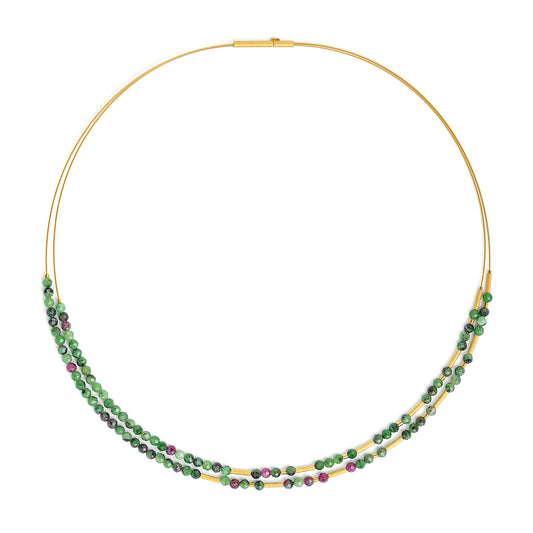 Bernd Wolf Collection "Clinzo" Ruby Zoisite Necklace