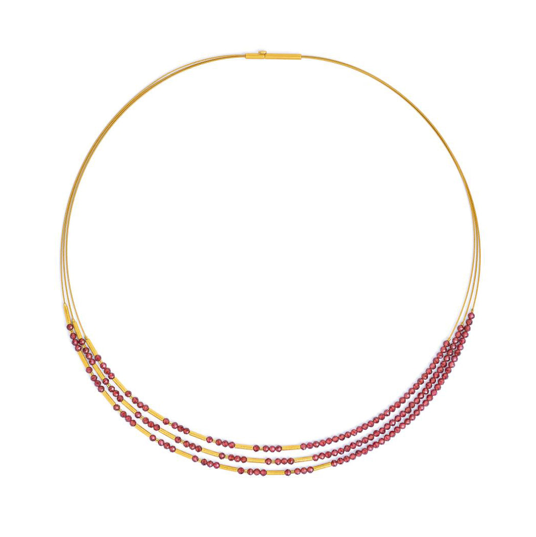 Bernd Wolf Collection "Clini" Garnet Necklace