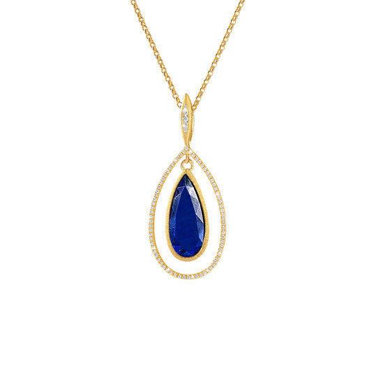 Bernd Wolf Collection "Venezo" Blue Lapis Necklace (Lg)