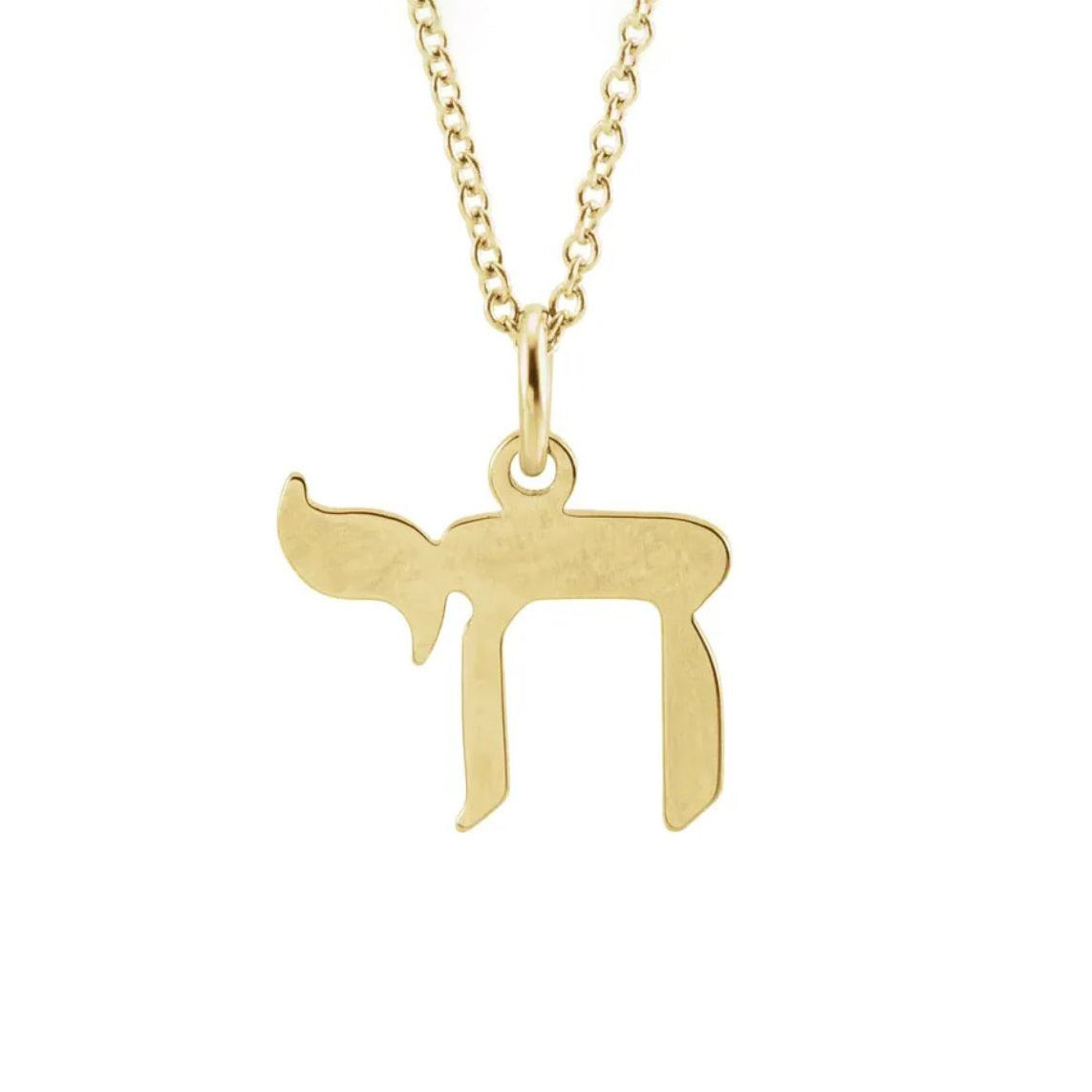 14K Yellow Gold Chai Pendant