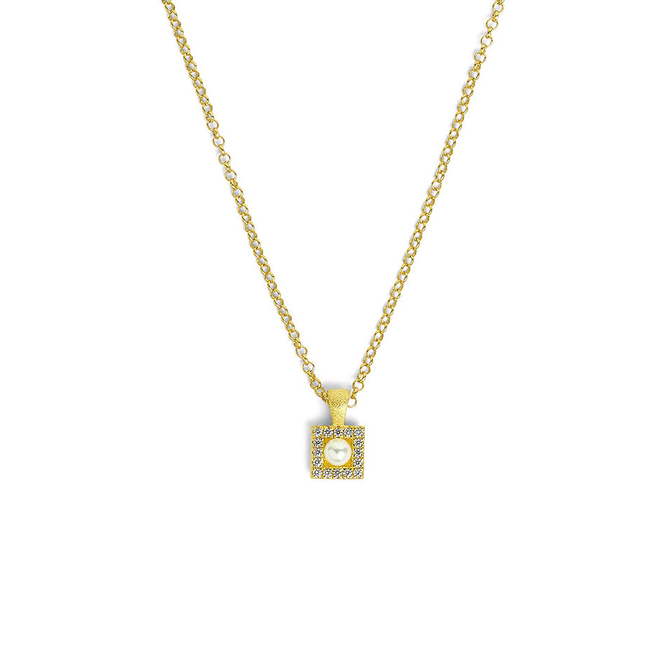 Bernd Wolf Collection "Abinia" Pearl & CZ Pendant