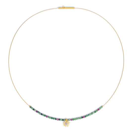 Bernd Wolf Collection "Almira" Ruby Zoisite Necklace