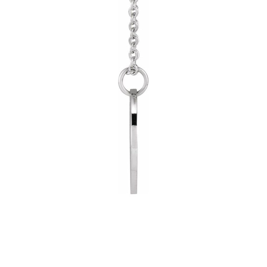 Birth Flower Necklace - Sterling Silver August Poppy