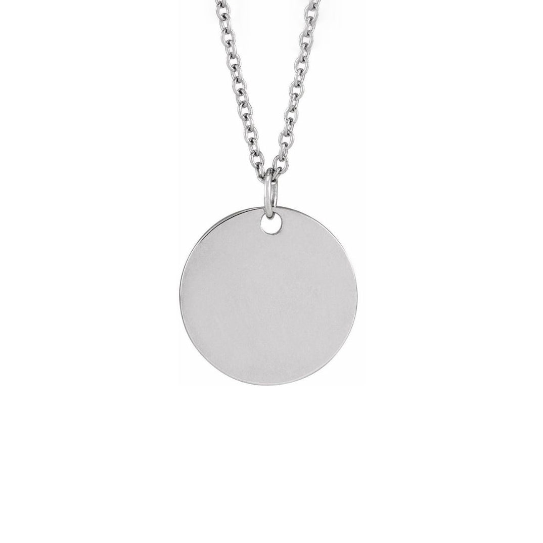 Birth Flower Necklace - Sterling Silver August Poppy