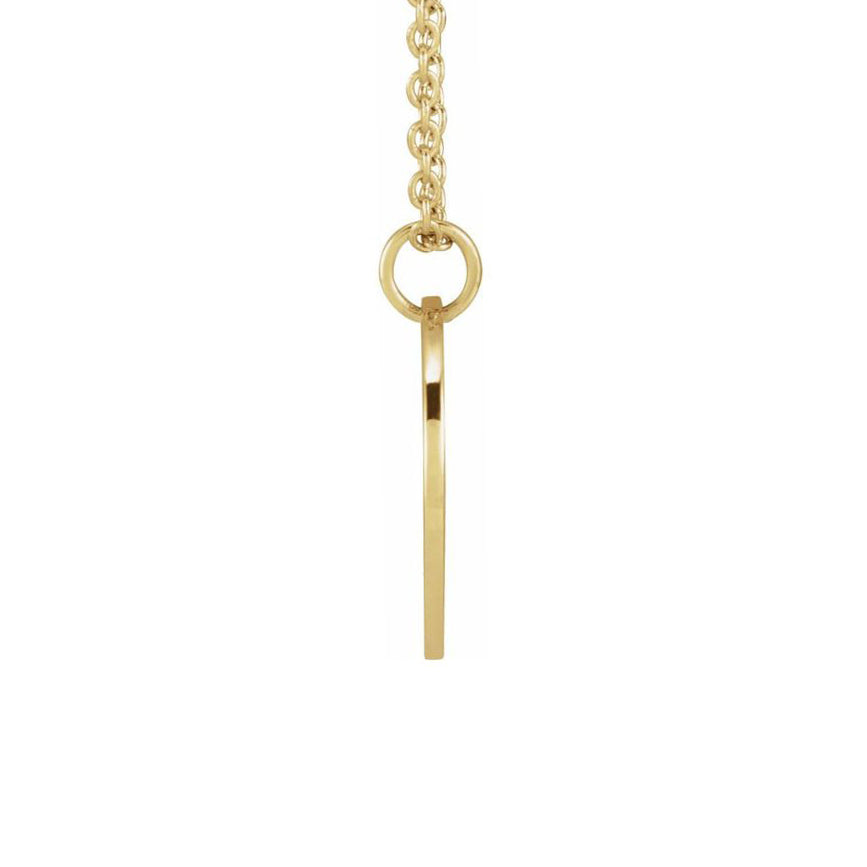 Birth Flower Necklace - 14K Yellow Gold September Morning Glory