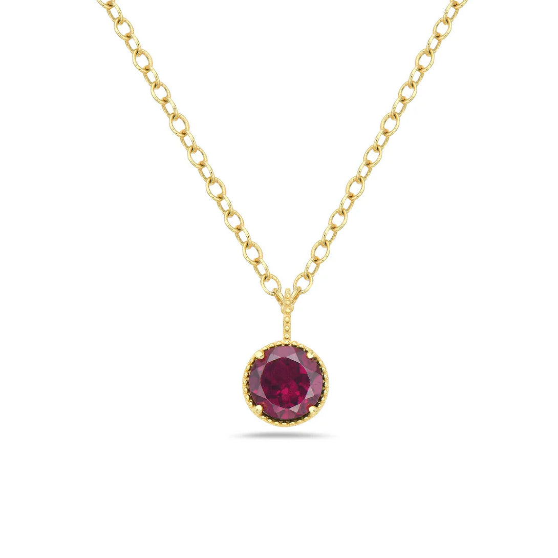 Anatoli Collection Vermeil Rhodolite Garnet Necklace