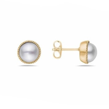 Anatoli Collection Vermeil Freshwater Pearl Earrings