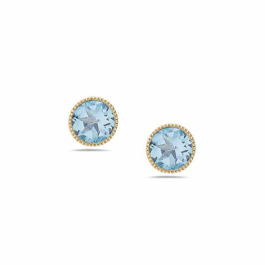Anatoli Collection Vermeil Aquamarine Earrings