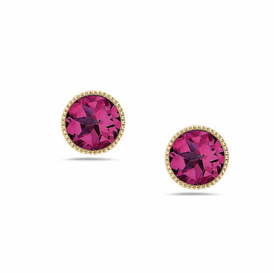Anatoli Collection Vermeil Rhodolite Garnet Earrings