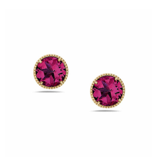 Anatoli Collection Vermeil Rhodolite Garnet Earrings