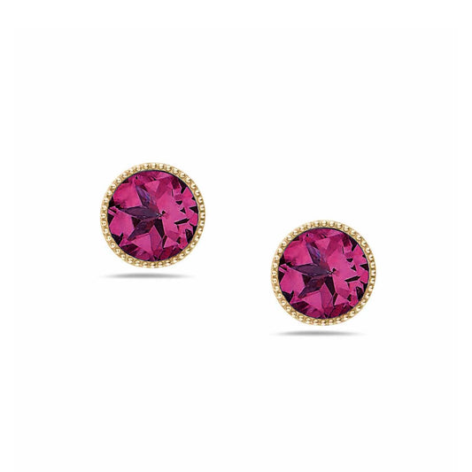 Anatoli Collection Vermeil Rhodolite Garnet Earrings