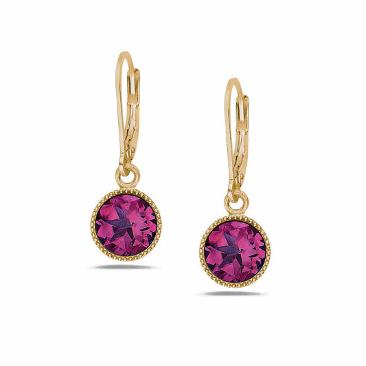 Anatoli Collection Vermeil Rhodolite Garnet Earrings