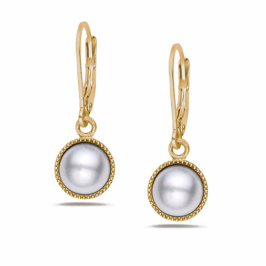 Anatoli Collection Vermeil Freshwater Pearl Earrings