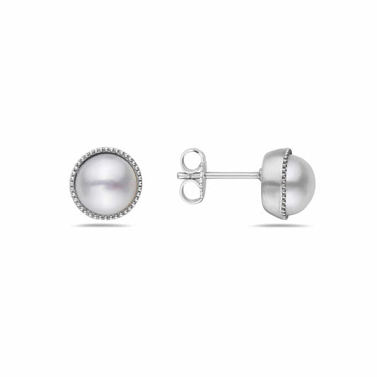 Anatoli Collection Sterling Silver Freshwater Pearl Earrings