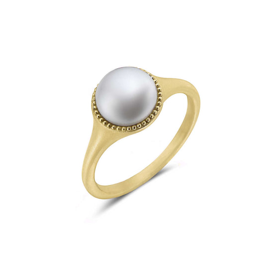 Anatoli Collection Vermeil Pearl Ring
