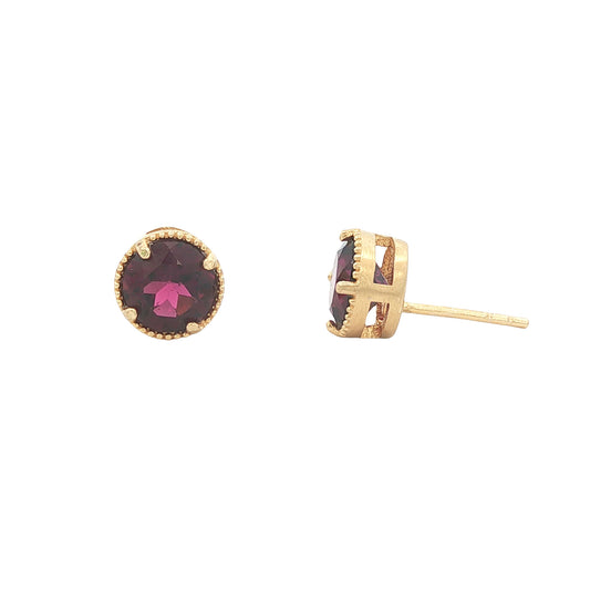 Anatoli Collection Vermeil Rhodolite Garnet Earrings