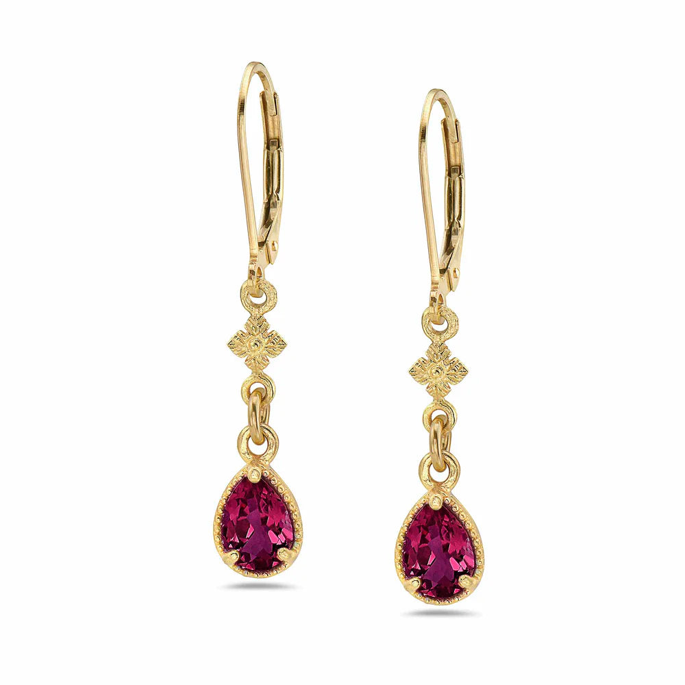 Anatoli Collection Rhodolite Garnet Vermeil Earrings