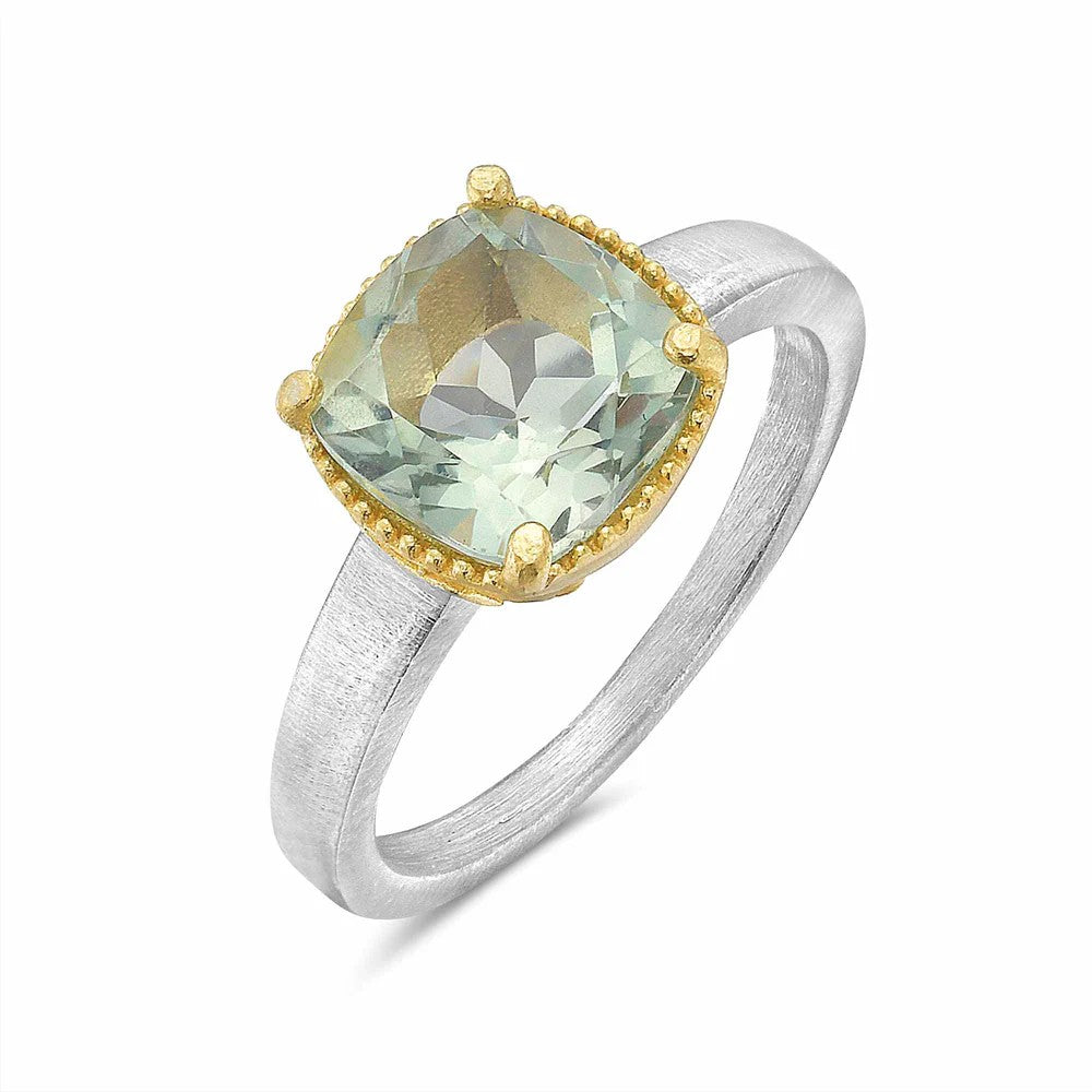 Anatoli Collection Green Amethyst Ring