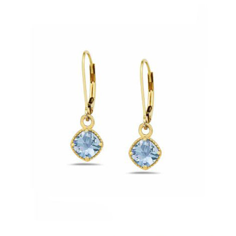 Anatoli Collection Vermeil Aquamarine Earrings