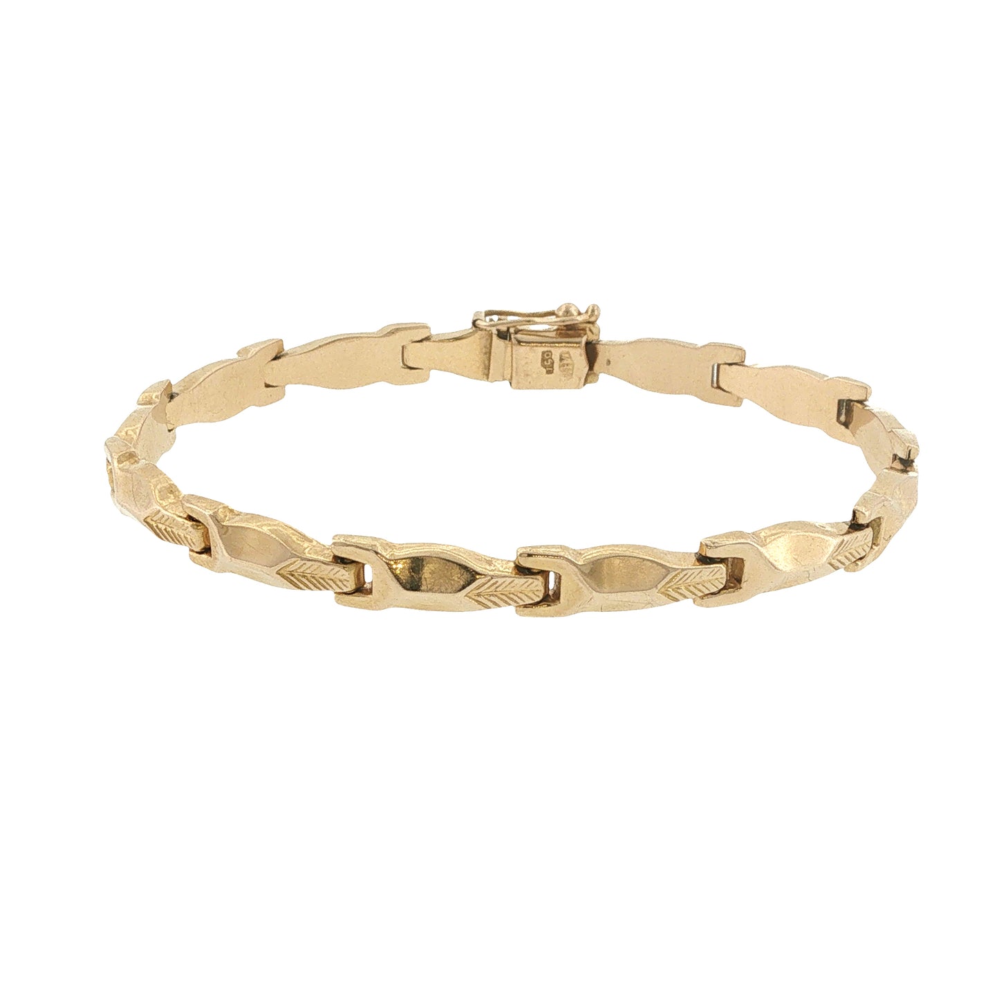 Estate Collection Mid-Century Retro 18K Yellow Gold Bracelet