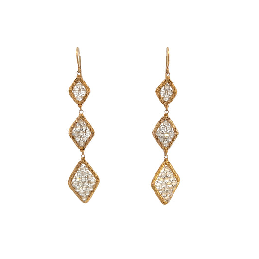 Dana Kellin Collection Crystal Drop Earrings