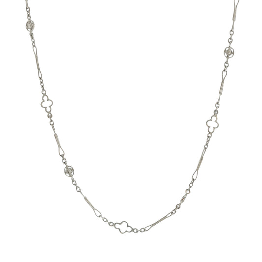 Estate Collection 18K White Gold Handmade Chain