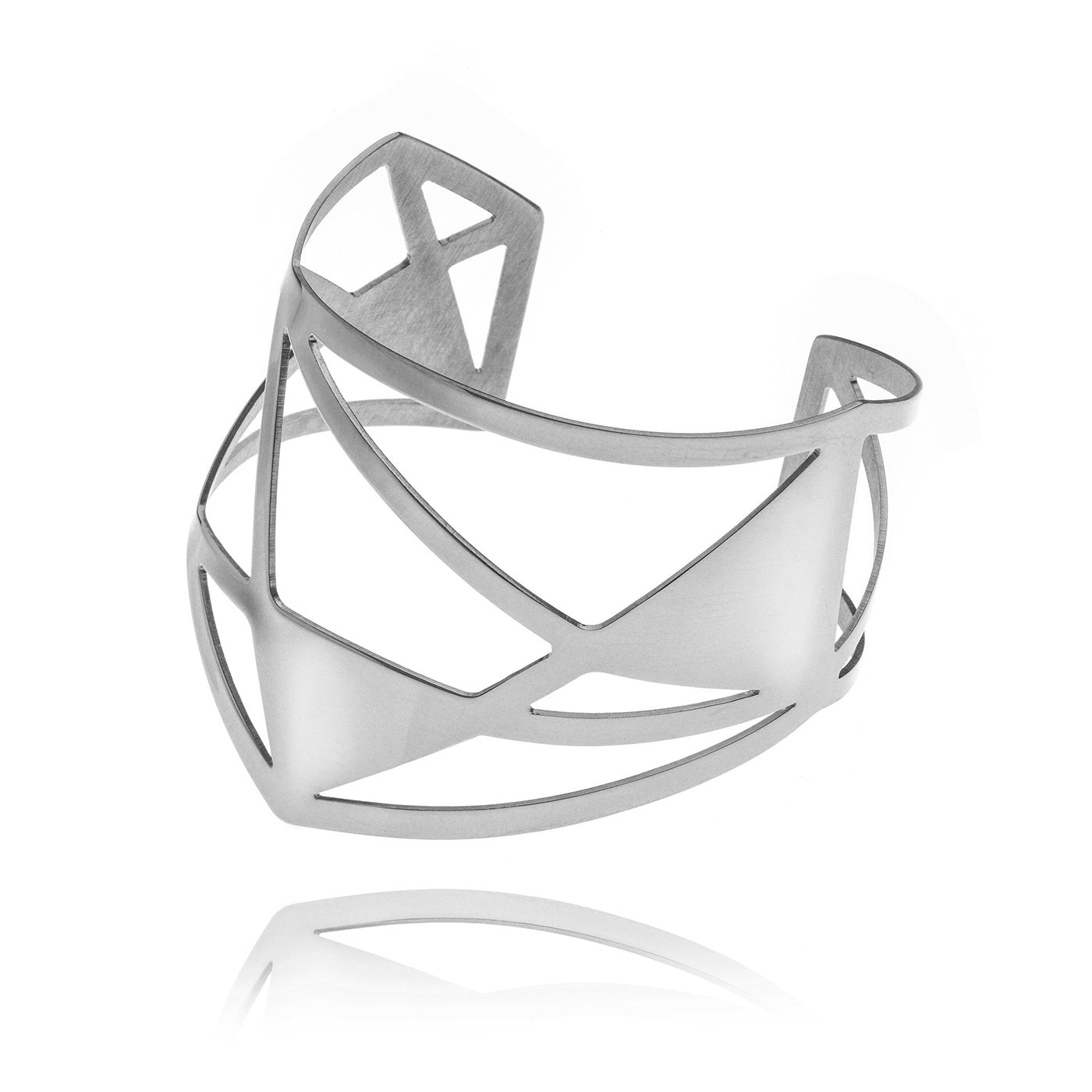 Mysterium Collection Triangle Steel Cuff Bracelet